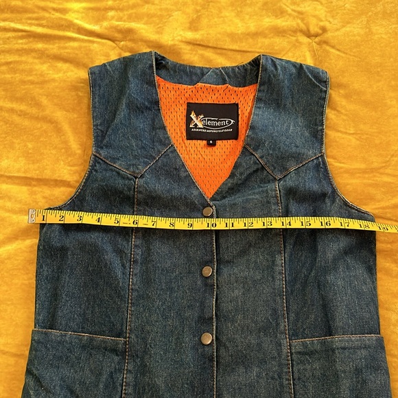 Denim motorcycle vest with gun pocket - Picture 7 of 7